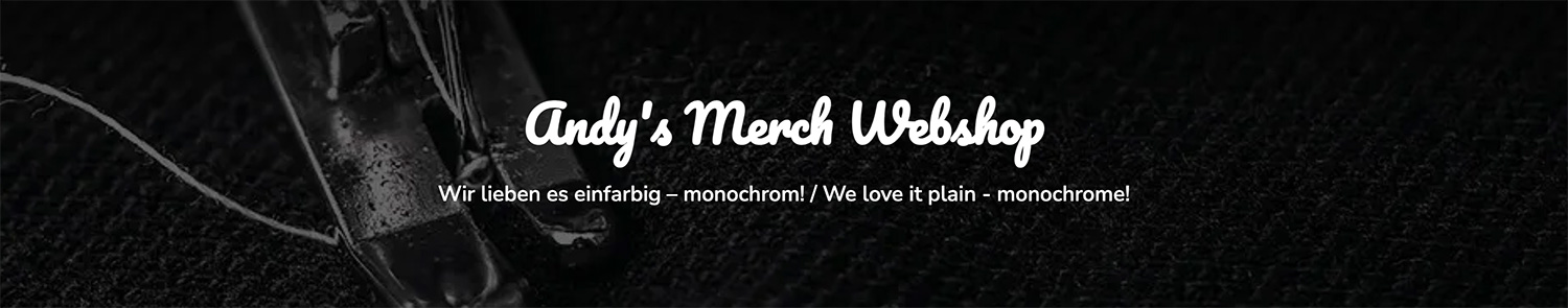 Andy's Merch Webshop